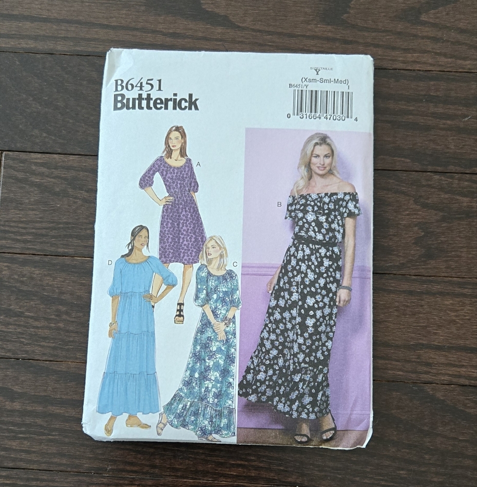 Butterick 6451 Women's Dress Pattern
